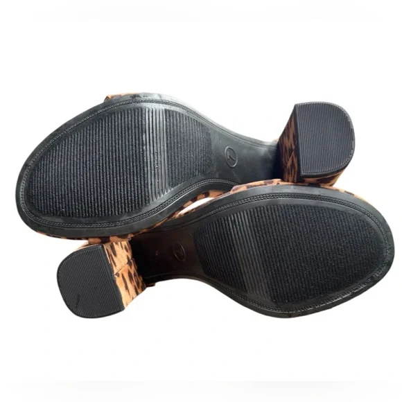 NWOT A New Day “Ema” Women’s Leopard Print 3.75” Block Heel W/Ankle Strap Size 7 - Picture 8 of 10